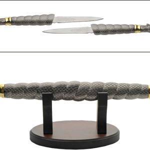 Twin Dragon Swords w Stand