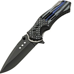 Police Flag Linerlock A/O