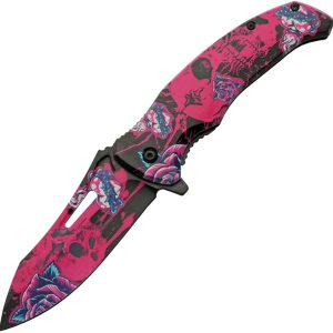 Skull Linerlock A/O Pink