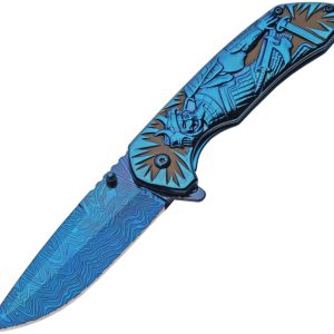 Samurai Framelock Blue