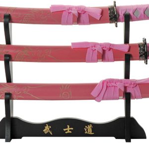 Pink Dragon Katana Set 3pc