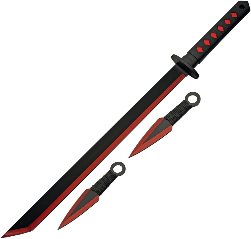 Ninja Sword Thrower Set Red