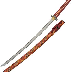 Flaming Skull Katana