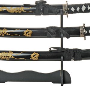 Gold Dragon Samurai Set Blk