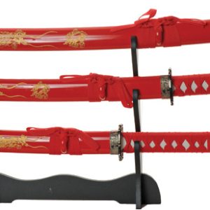 Gold Dragon Samurai Set Red