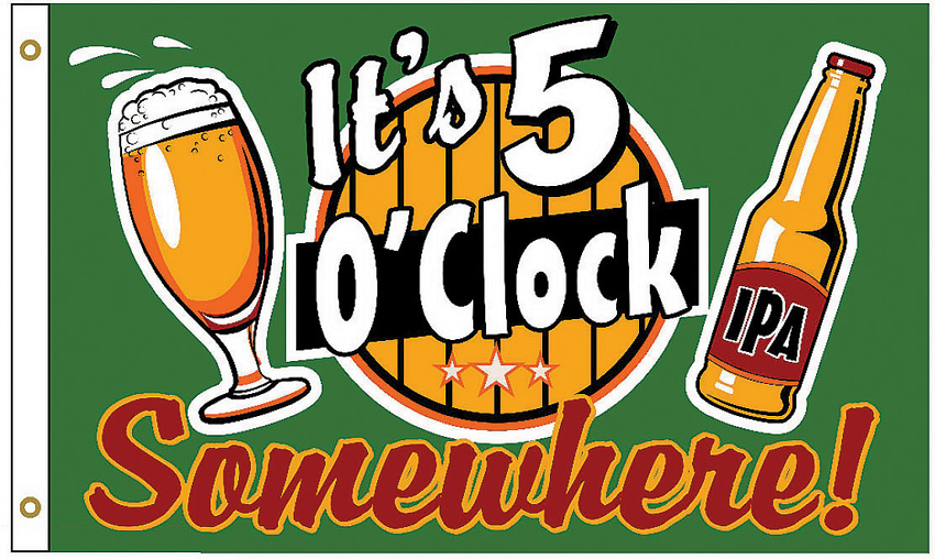 5 oClock Somewhere Flag