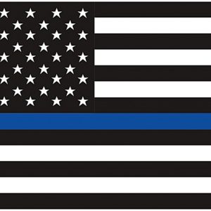 Thin Blue Line American Flag
