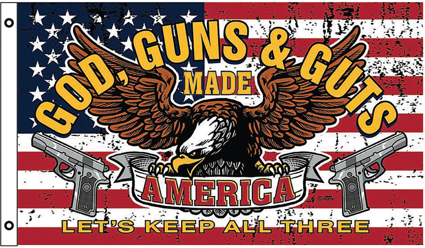 God, Guns, & Guts Flag