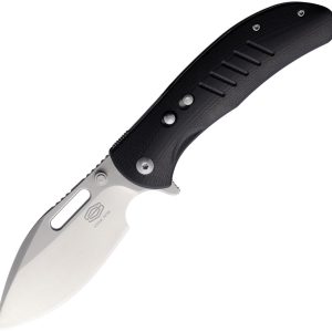 Zulu Button Lock Black Satin