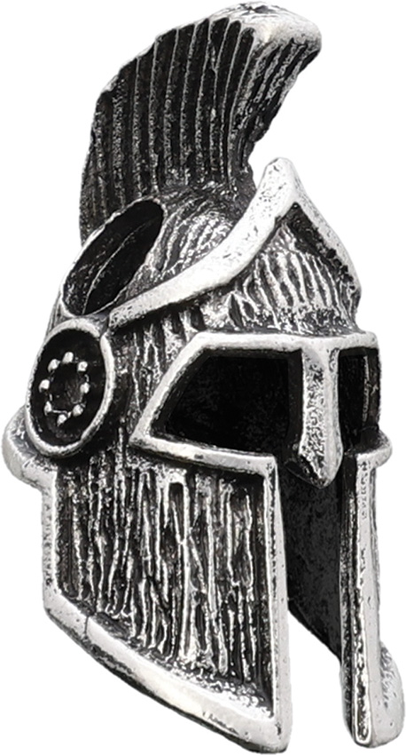 Spartan Helmet Bead Silver