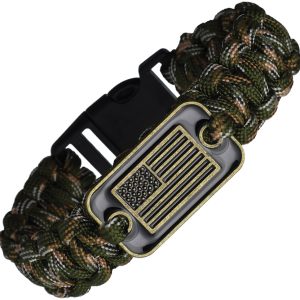 Paracord Bracelet Flag Emblem