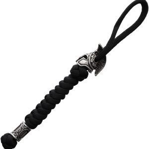 Black Spartan Paracord Lanyard