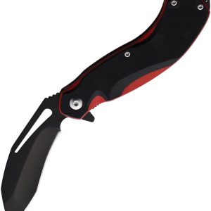 BAMF Linerlock Black/Red G10