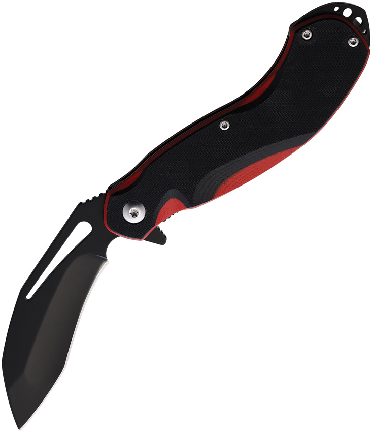 BAMF Linerlock Black/Red G10