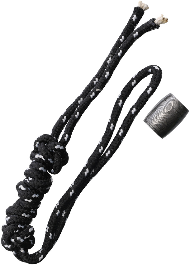 Bead Lanyard Black/White
