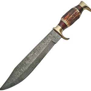 Stag Bowie Damascus