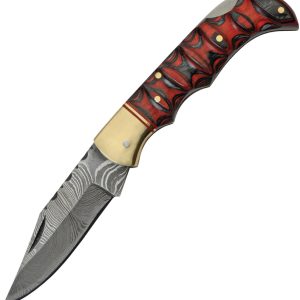 Red and Black Lockback