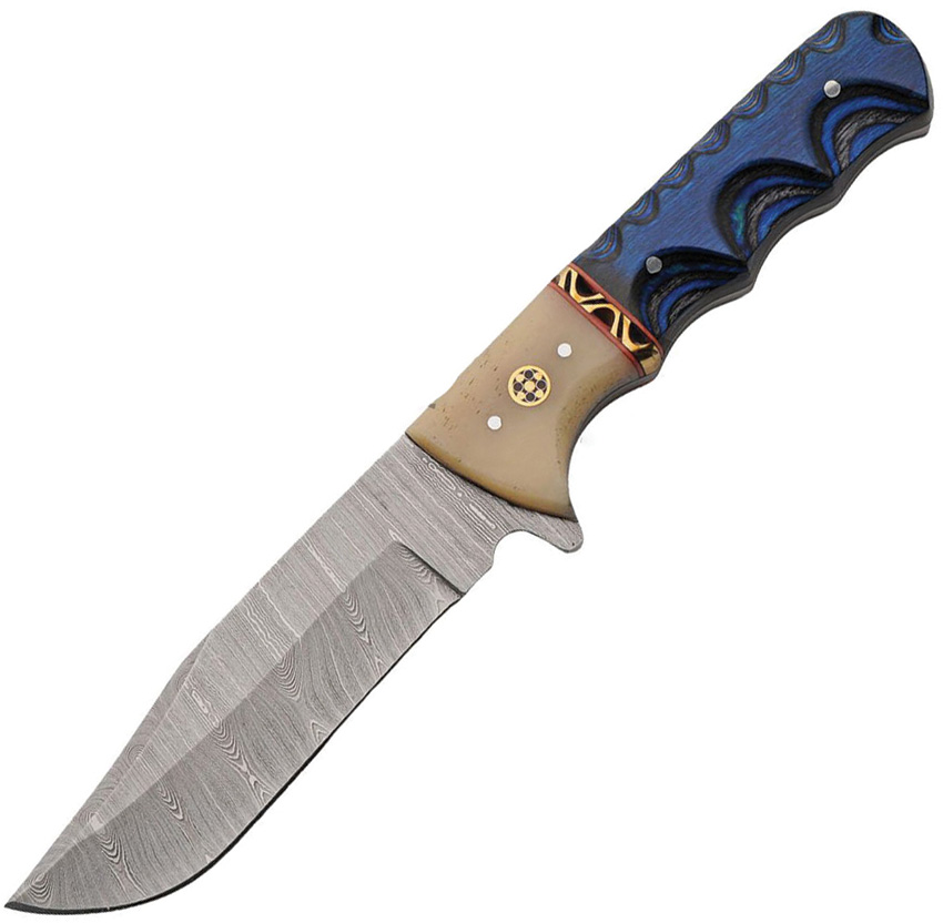 Fixed Blade Blue Wood
