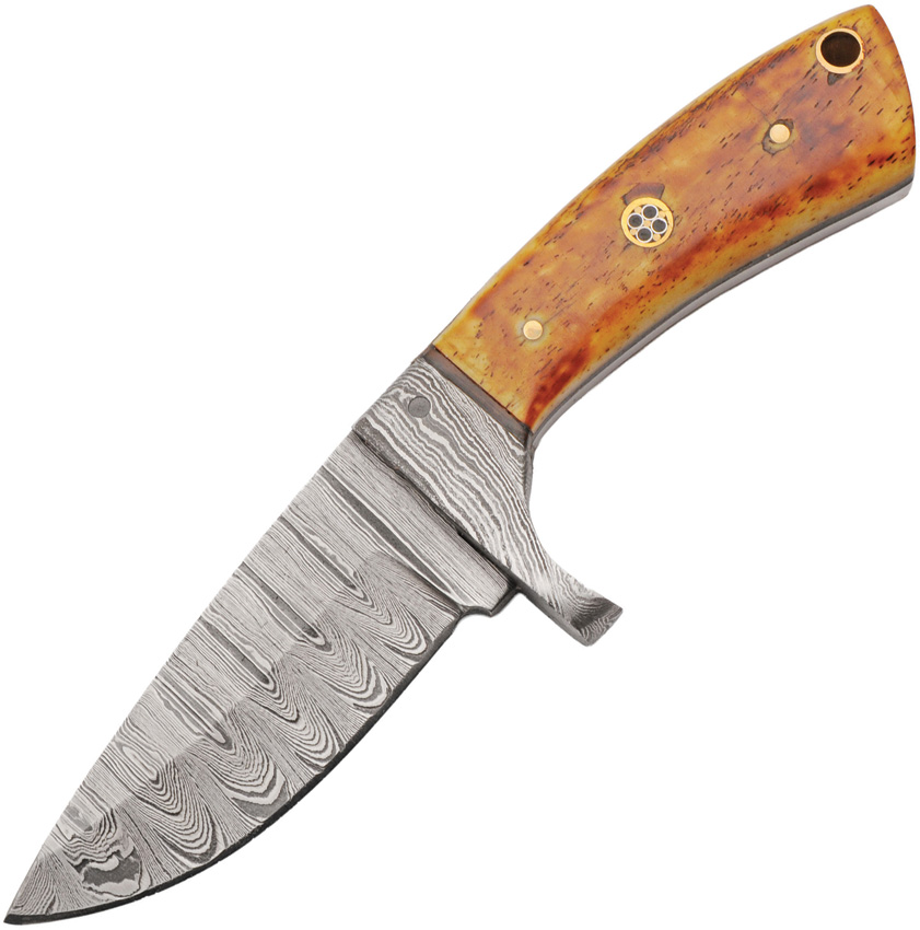 Fixed Blade Burnt Bone