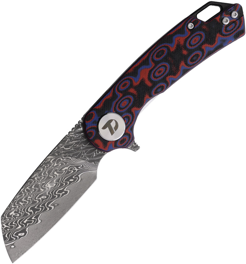 Linerlock Damascus Red