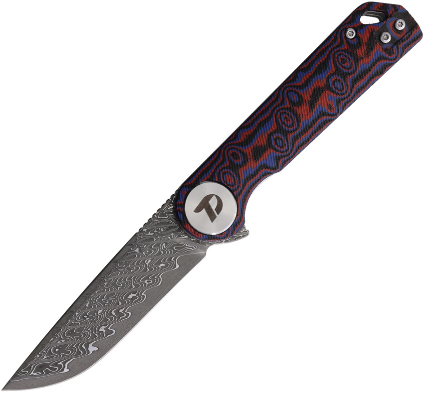 Linerlock Damascus Red
