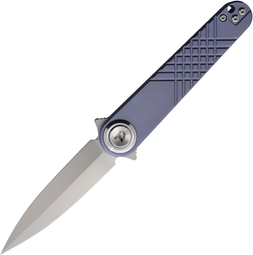 Button Lock Blue Ti