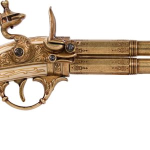 French 2 Barrel Flintlock