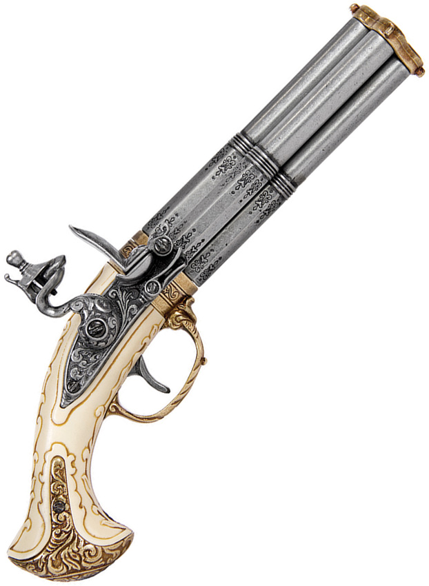 Revolving 4 Barrel Flintlock