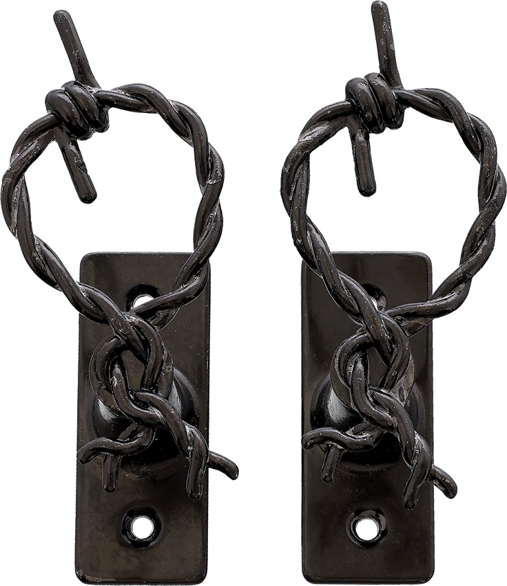 Barbed Wire Hanger Pair