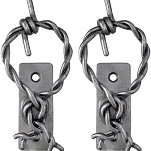 Barbed Wire Hanger Pair