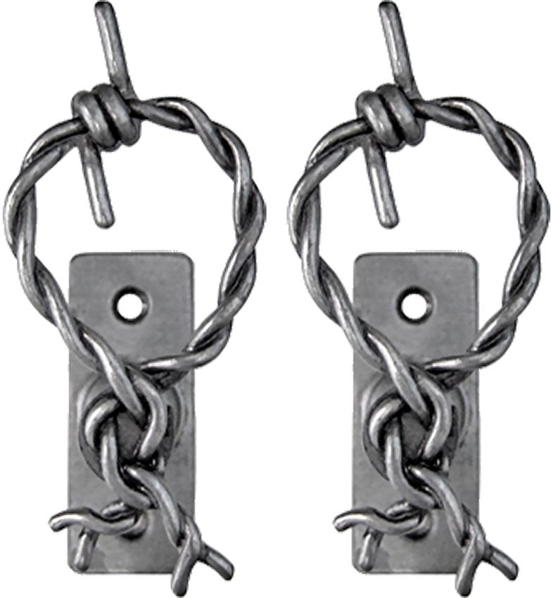 Barbed Wire Hanger Pair