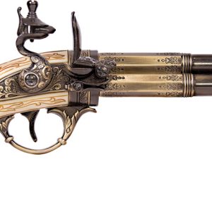 French 3 Barrel Flintlock