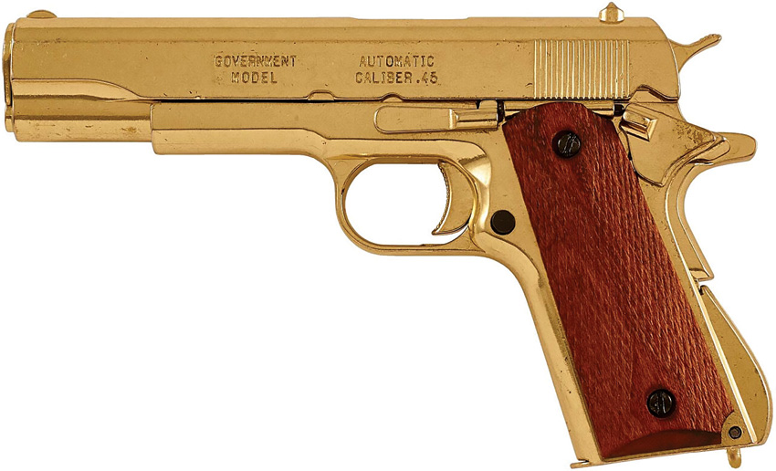 1911 Gold Automatic Pistol