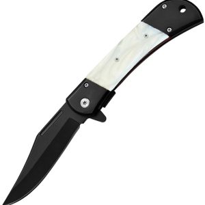Linerlock A/O Faux Pearl/Black
