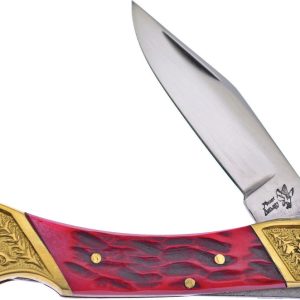 Lockback Red Jig Bone