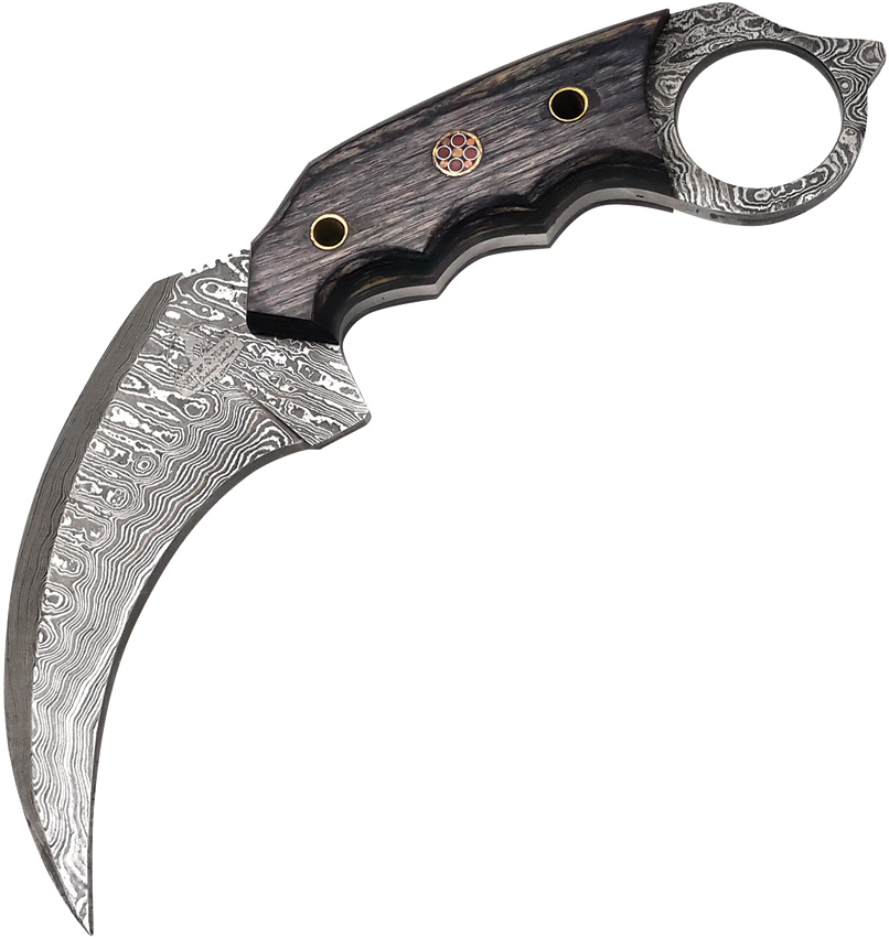 Damascus Karambit Black