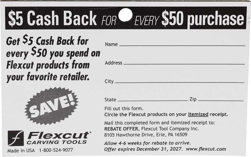 Cash Back Rebate Pad