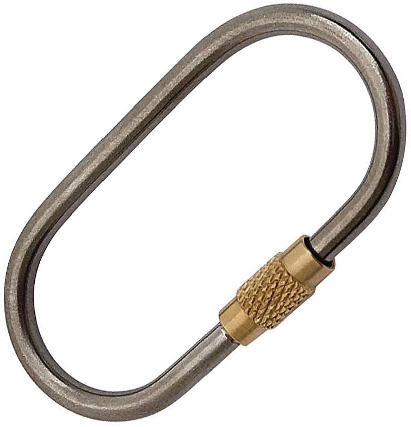 Ti Oval Keyring