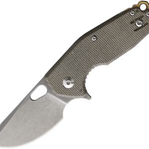 Suru Linerlock OD Micarta