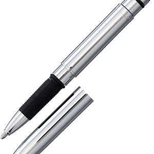 Chrome Bullet Grip Pen w/ Stylus
