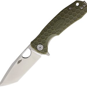 Medium Linerlock Tanto Green