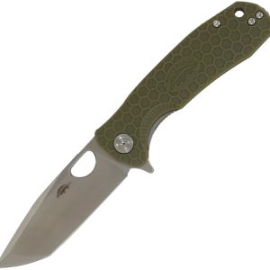 Honey Badger Knives Medium Tanto Green 14C28N HB1733 product image