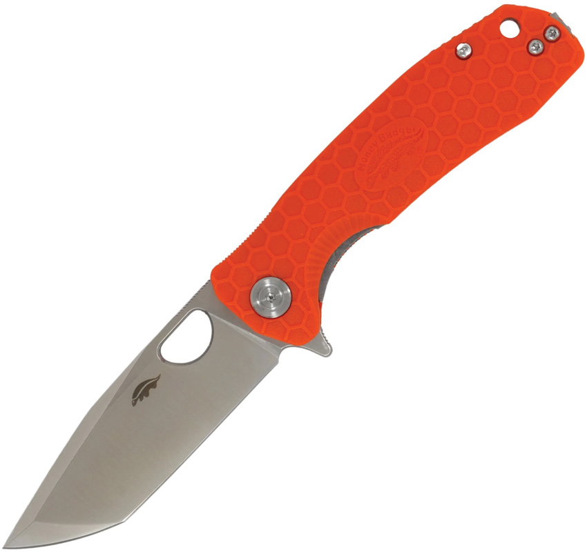 Honey Badger Knives Medium Tanto Orange 14C28N HB1736 product image