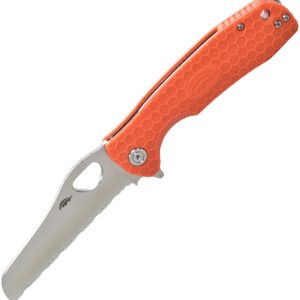 Honey Badger Knives Large Rescue Orange 8CR13MoV HB1746 product image