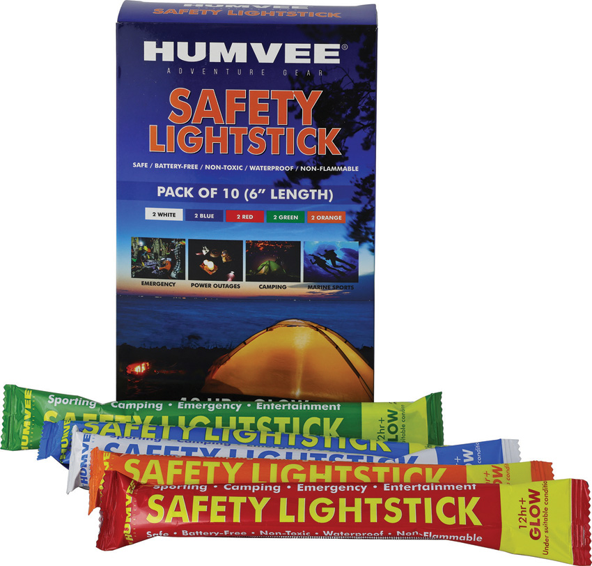 6" Safety Glow Stick 10 Pk"