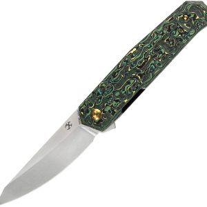 Integra Framelock Grn/Yel CF