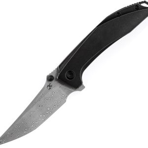 Baku Linerlock Black Damascus
