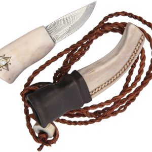 Damascus Neck Knife