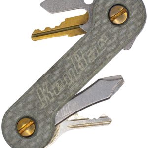 KeyBar Green Linen Micarta