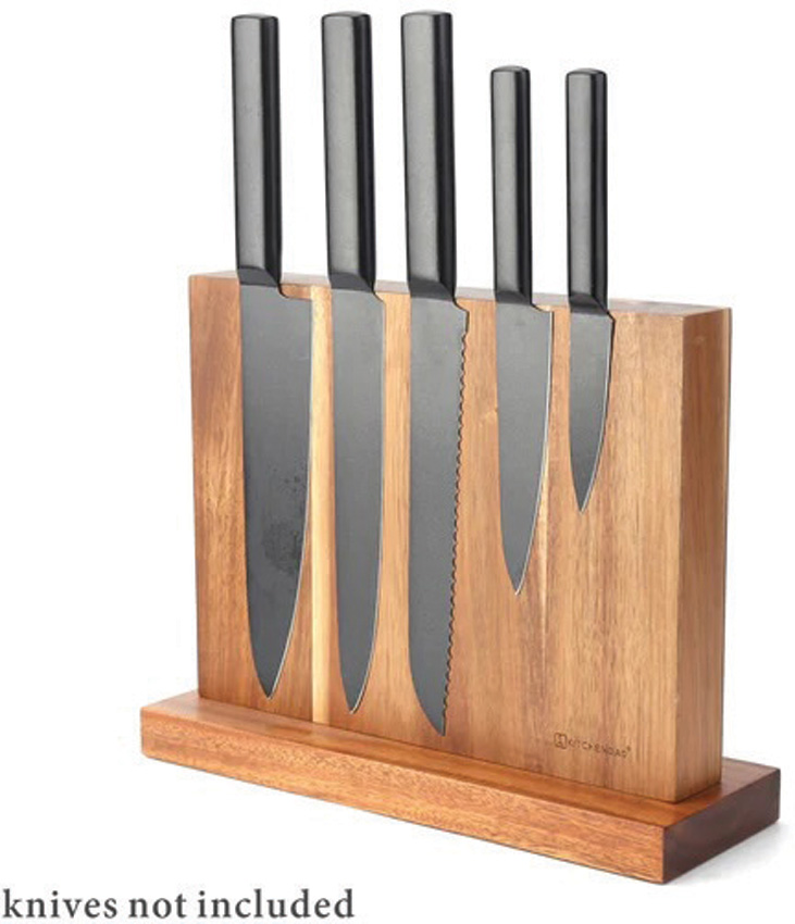 Magnetic Knife Block Wood